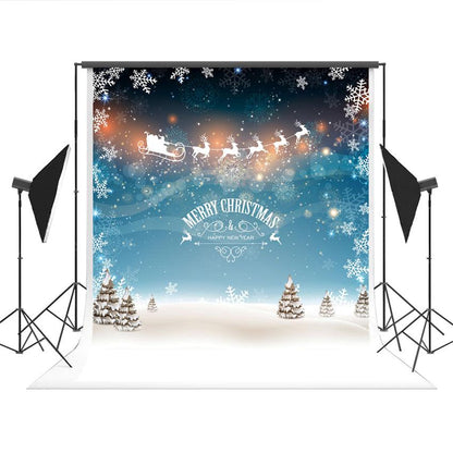 Merry Christmas Santa Claus Photography Backdrops