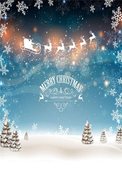 Merry Christmas Santa Claus Photography Backdrops