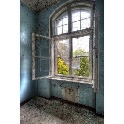 Old and Dirty House Backdrop Window Photography Background Architecture