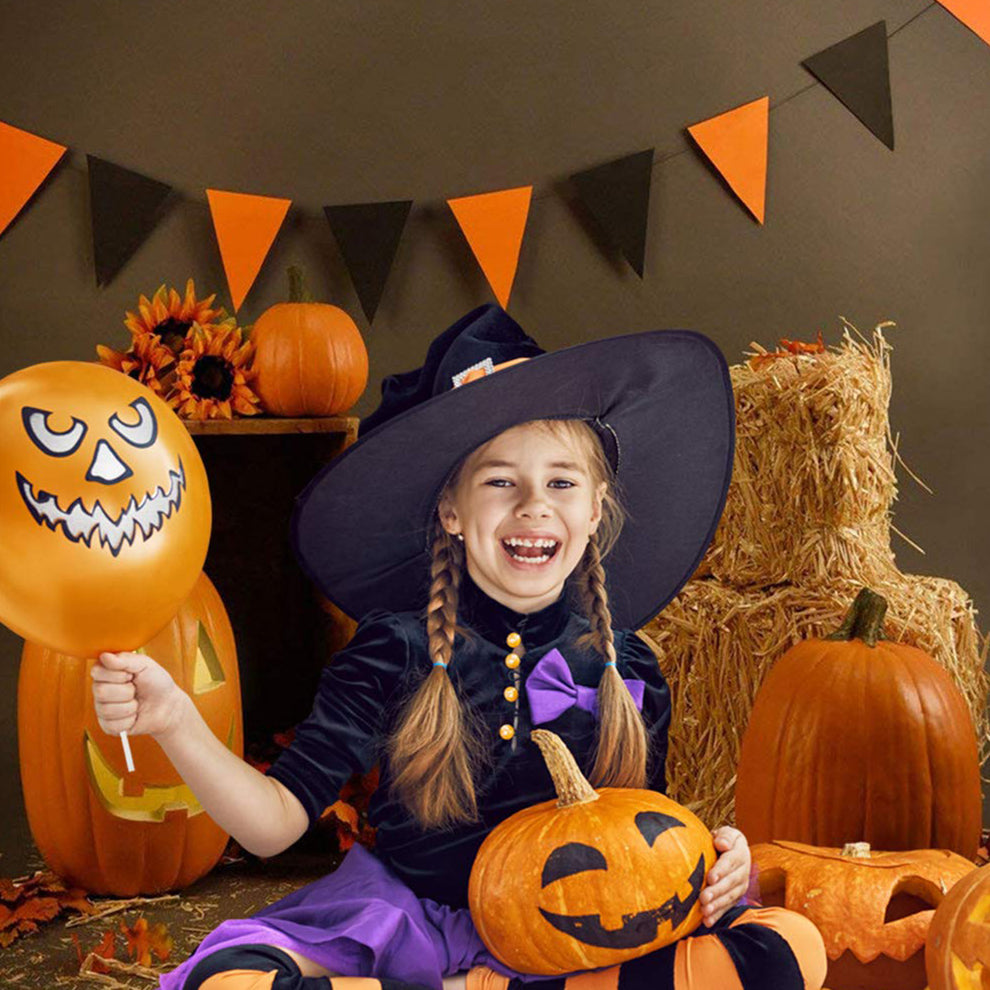 Buy Brown Halloween Photography Backdrops Pumpkin Photo for Shooting ...