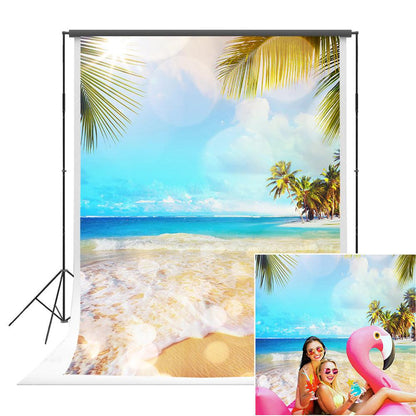 Ocean Beach Summer Backdrop Sea Beach Summer Background Backdrop for Summer Party K16046