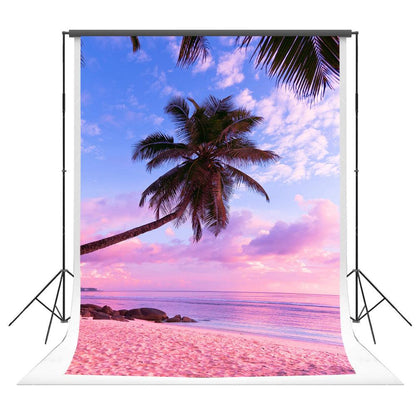 Sea Tree Sunset Photography Digital Print Seaside Theme Background for Photo Studio K16681