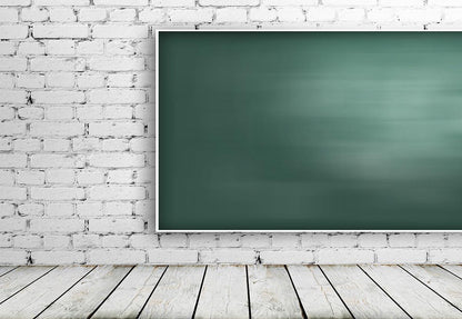 White Brick blackboard Wall Photography Backdrops