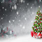 Grey Christmas Snowflake Backdrops for Pictures