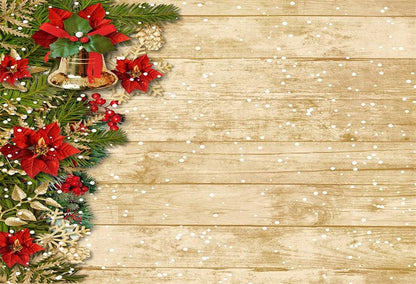 Christmas wooden wall warm color photography background snowflake background