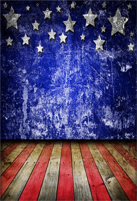 Buy Wall Wooden Floor Independence Day Backdrop for Photography Online ...