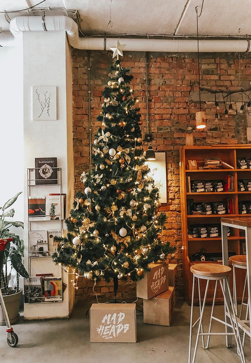 Vintage Christmas Tree Photography Backdrops