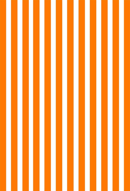 Orange and White Stripes Portrait Fabric Photography Backdrops