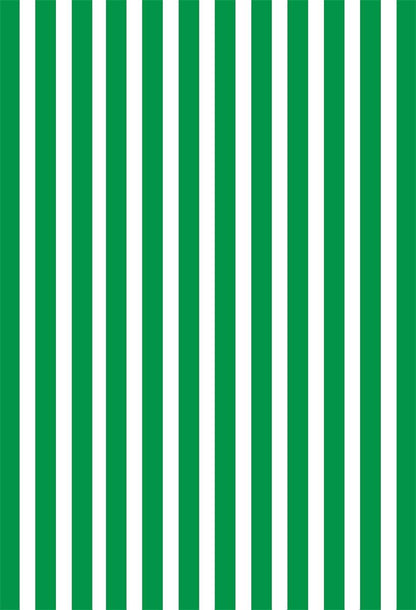 Green and White Stripes Baby Show Photo Backdrops