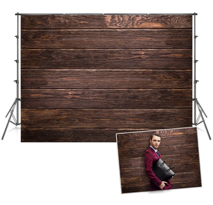 Dark Wooden Wall Backdrop for Photography Studio Prop