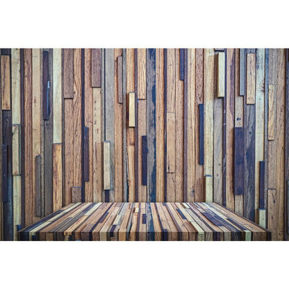 Senior Splicing Nature Wooden Floor Texture Backdrop for Photo Booth