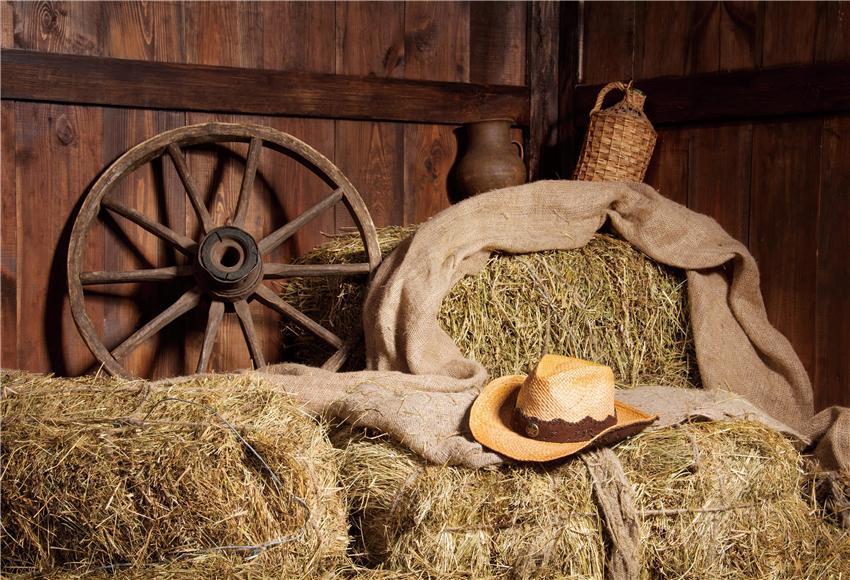 Buy Barn Autumn Straw Wooden Photography Backdrops Online – Starbackdrop