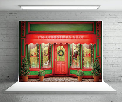 The Christmas Gift Shop Backdrops for Photos