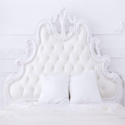 White Headboard Room Decor Backdrops