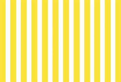 White and Yellow Stripe Fabric Photography Backdrops