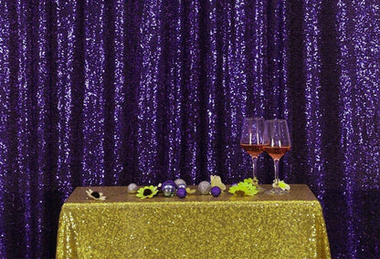 Purple Sequins Fabric Photography Backdrop for Party