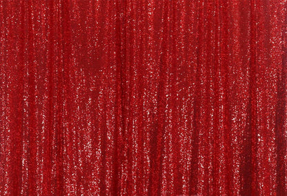 Red Sequins Fabric Photography Backdrop for Party