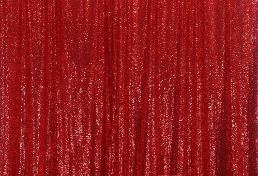 Red Sequins Fabric Photography Backdrop for Party