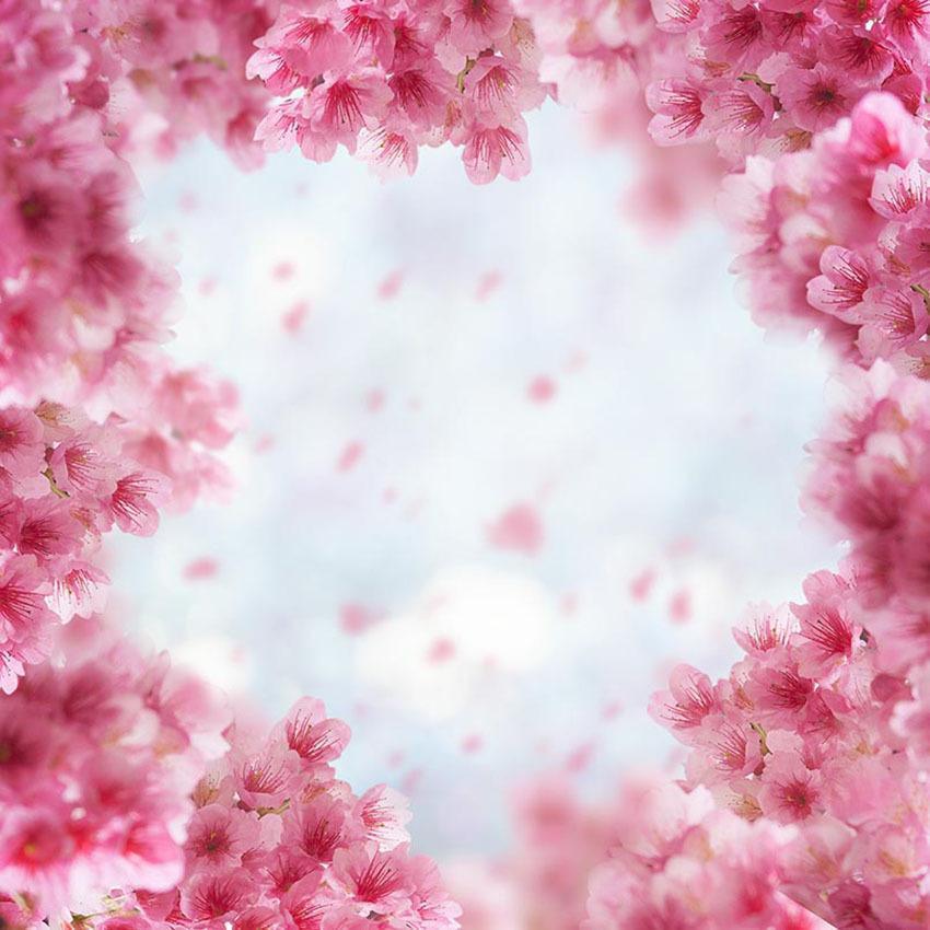 Buy Pink Spring Flowers Bokeh Wall Backdrop For Photography Online ...