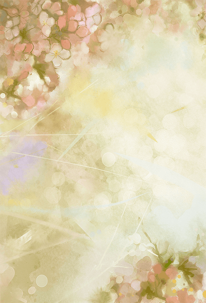 Pressed Flowers Photo Backdrop Abstract Paint Background for Photo Studio SBH0057