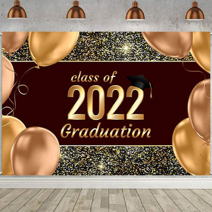 Champagne 2022 Graduation Party Backdrop for Photography Graduation Party Decorations SBH0077