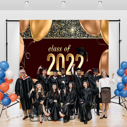 Champagne 2022 Graduation Party Backdrop for Photography Photography Photo Studio SBH0078