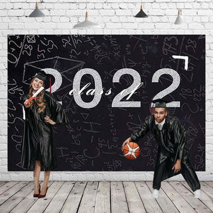 Blackboard Background Graduation Photo Collage Backdrop Class of 2022 SBH0083