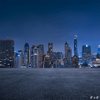 Urban Cityscape Night Scene Photography Backdrop SBH0313