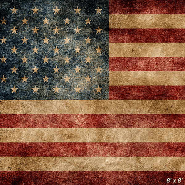 Old Dirty USA Flag Independence Backdrop for Photography SBH0366 ...