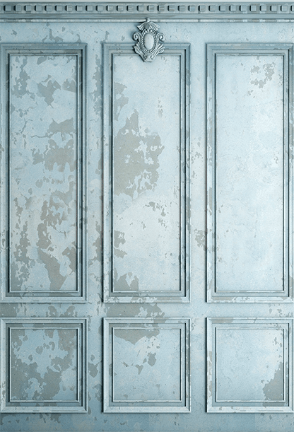 Blue Weathered Wall Backdrop for Photography SBH0378