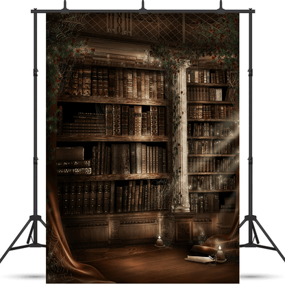 The Ancients History Bookshelf Photography Backdrop SBH0388