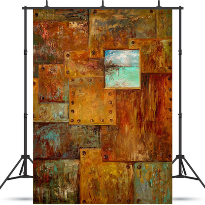 Abstract Rusty Art Color Painting Backdrop for Photo SBH0403