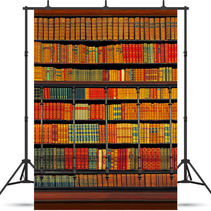 Wooden Vintage Bookshelf Backdrop for Photography SBH0404