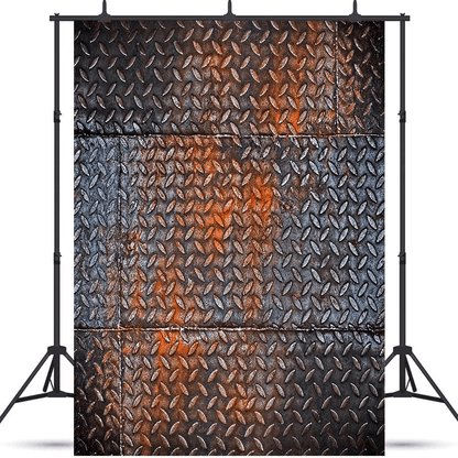 Rusty Diamond Metal Texture Fabric Photography Backdrop SBH0422