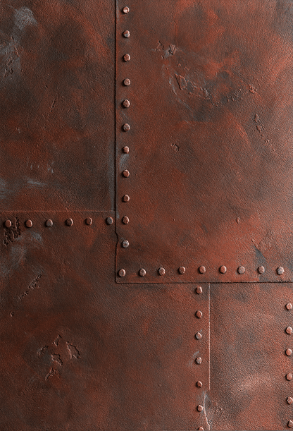 Rivets On Rusty Metal Fabric Backdrop for Grunge Photo SBH0428