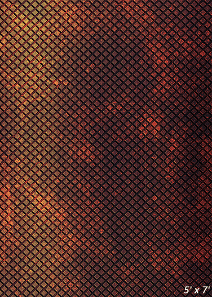 Geometric Grid Rusty Backdrop for Photoshoot SBH0464