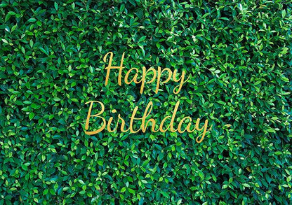 Fresh Green Leaves Photography Backdrop for Birthday Party