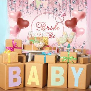 Wedding Bride to Be Romantic Photography Backdrop for Bridal Shower