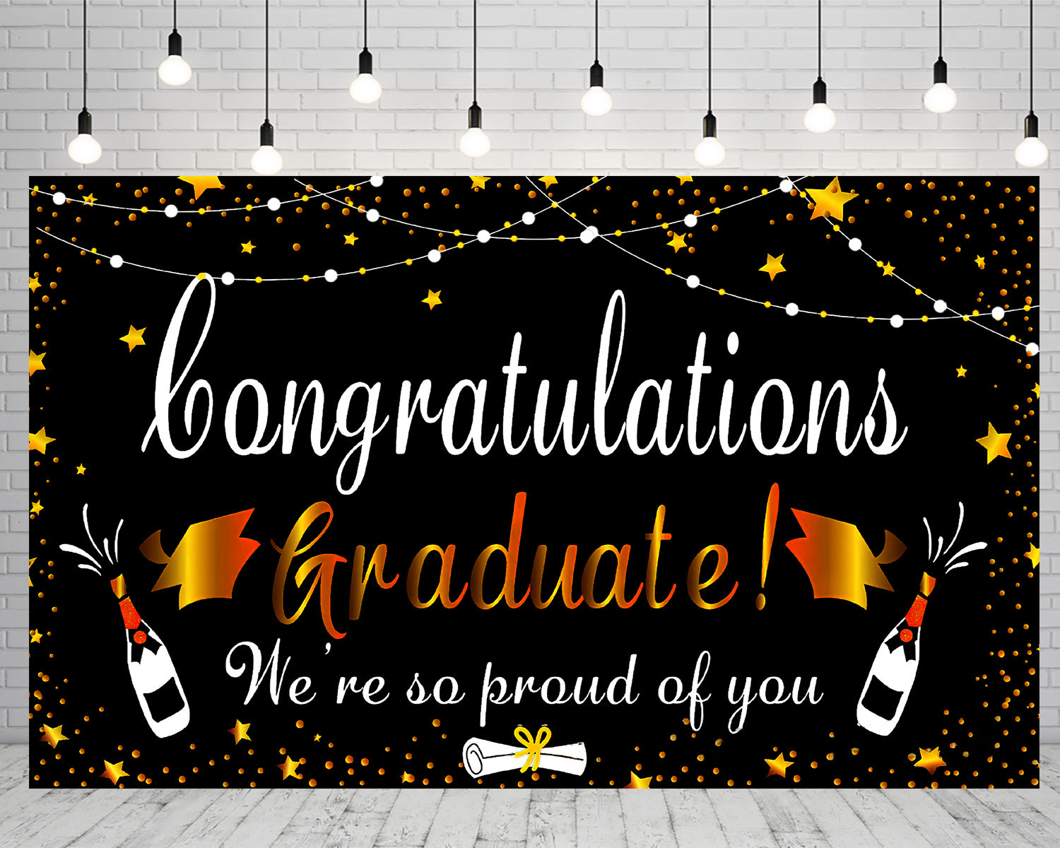 Graduation Celebration Backdrop Graduation Photo Booth Backdrop Gradua ...