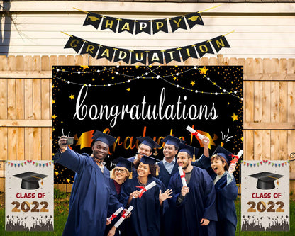 Graduation Celebration Backdrop Graduation Photo Booth Backdrop Graduation Party Decorations TKH1842