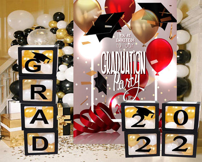 Balloon Decorations College Graduation Backdrop for Photography Graduation Party TKH1850